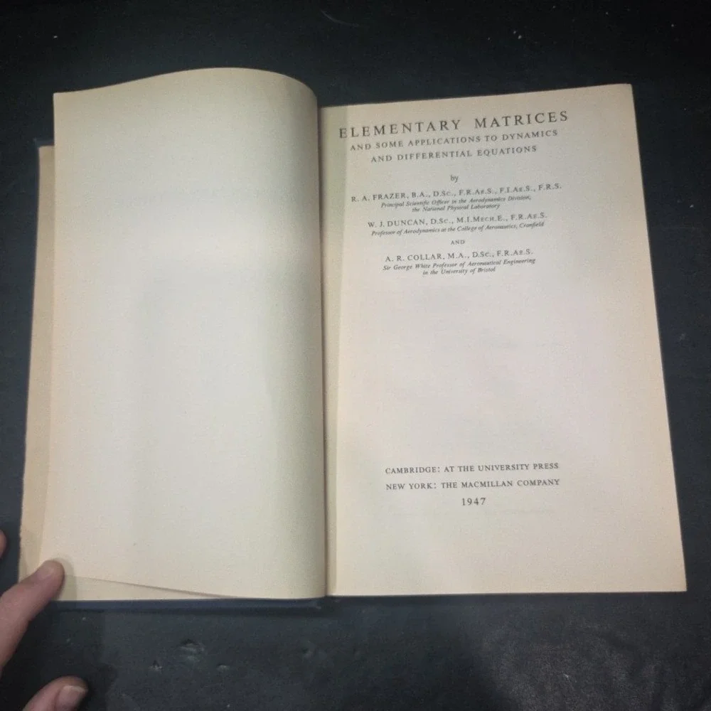 The Macmillan Company elementary matrices